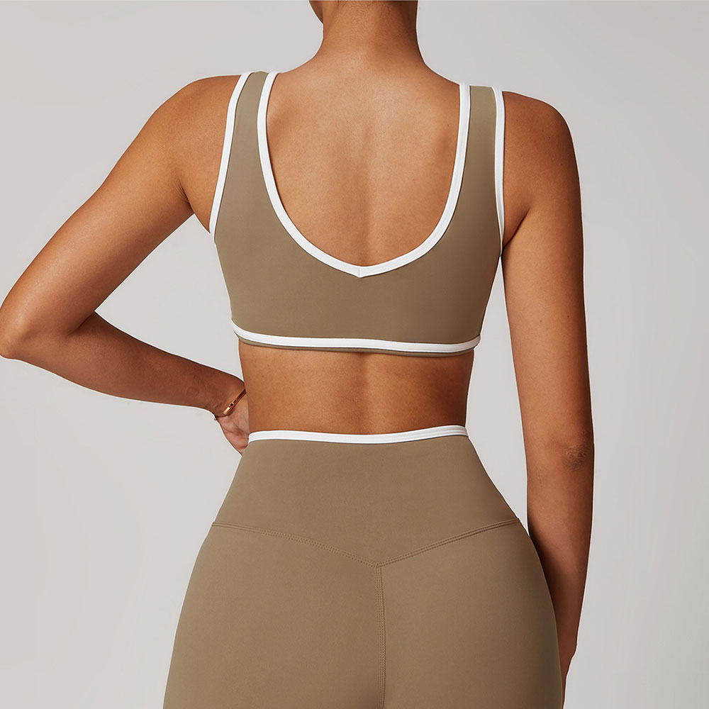 Quick Dry Underwear - Damska bielizna sportowa, top push-up, biustonosz