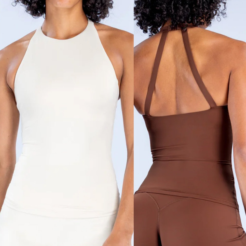 Damski top typu halter z wbudo – Suspender Tank Top recenzja i cena